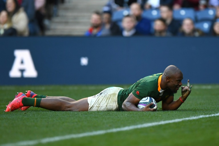 Mapimpi at the double as Springboks down Scotland