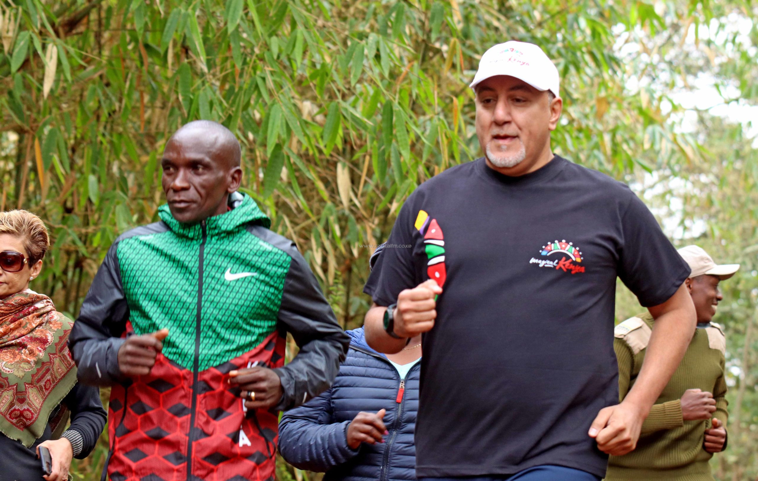 Eliud Kipchoge leaves CS Balala gasping for breath in early morning run