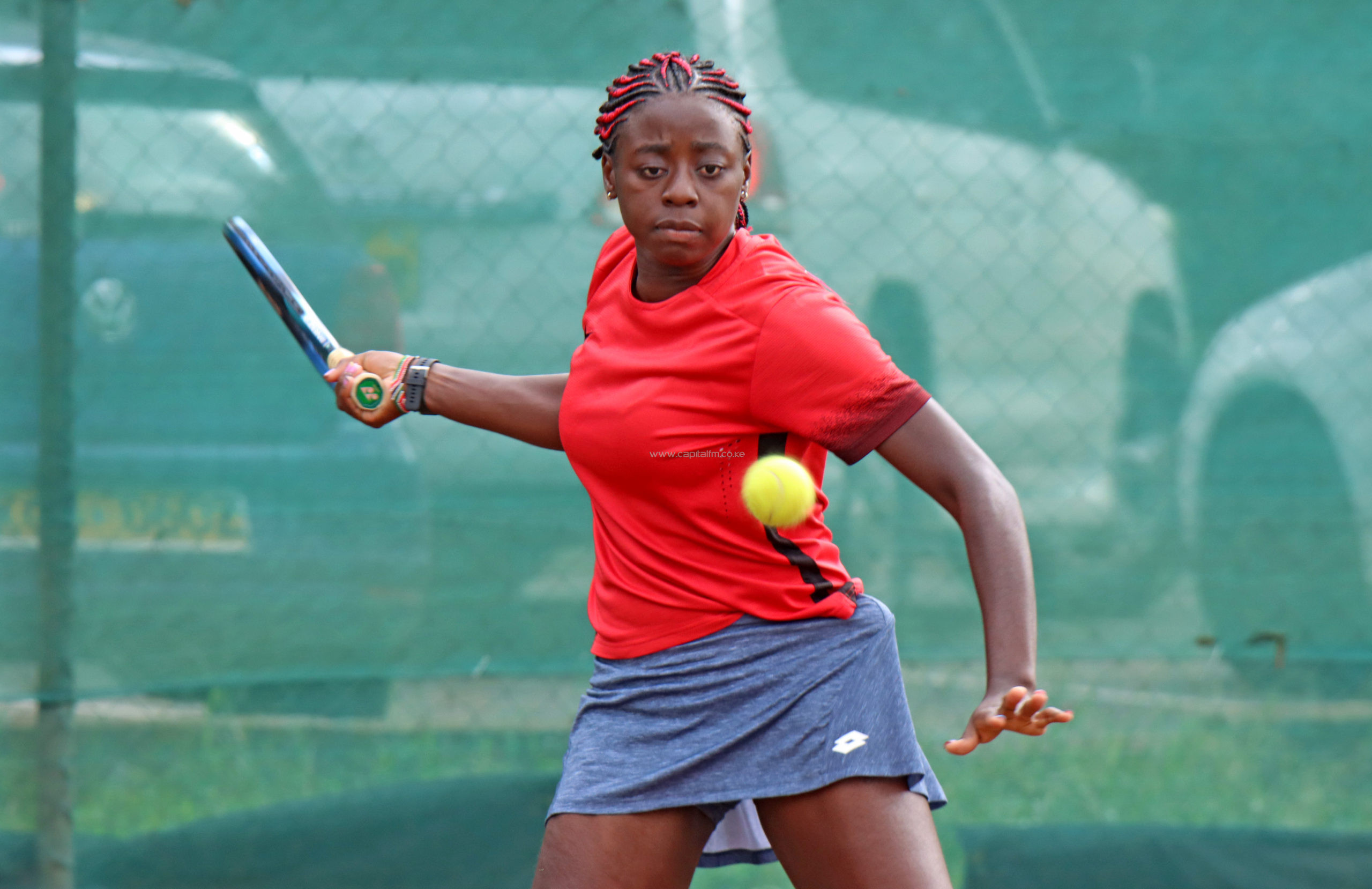 Angie Okutoyi stoppt Deutschlands Kuhl, um in die zweite Runde der US Open vorzudringen