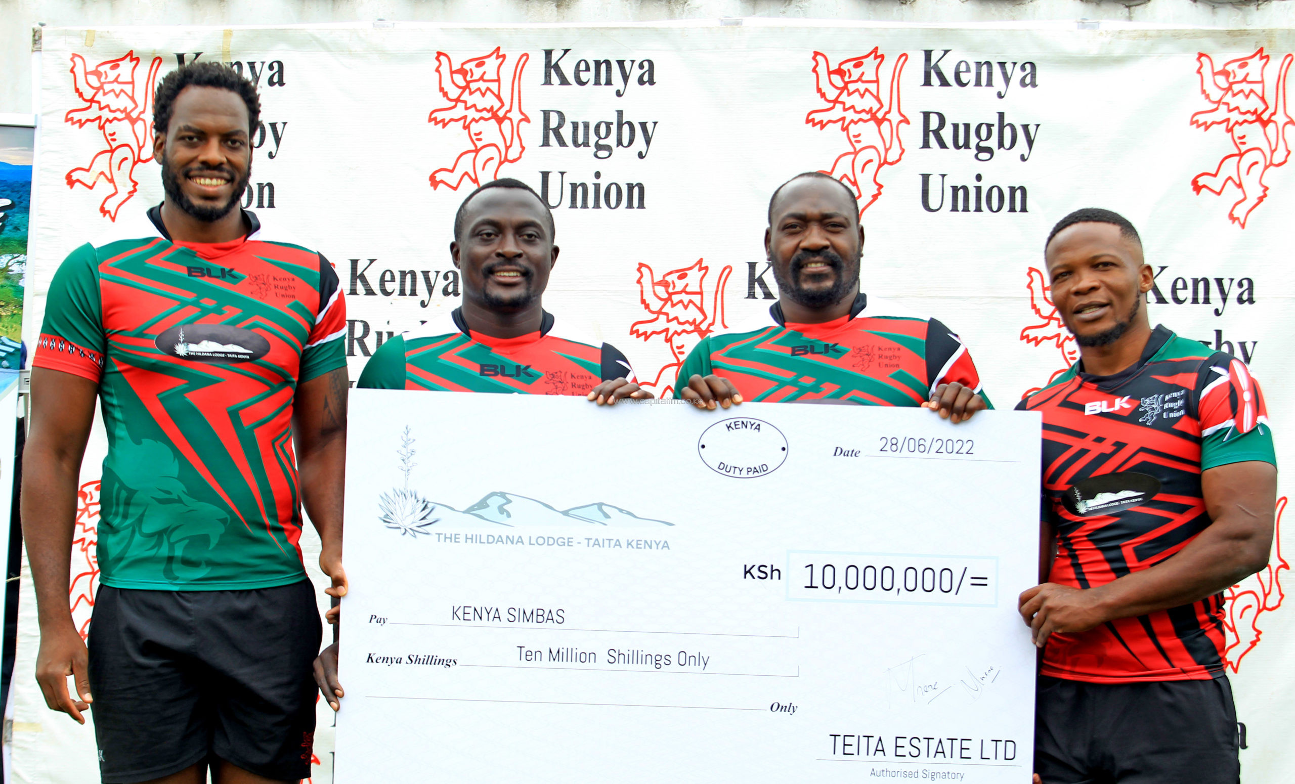 Kenya Simbas obtient un méga parrainage avant le voyage en France pour les éliminatoires de la Coupe du monde