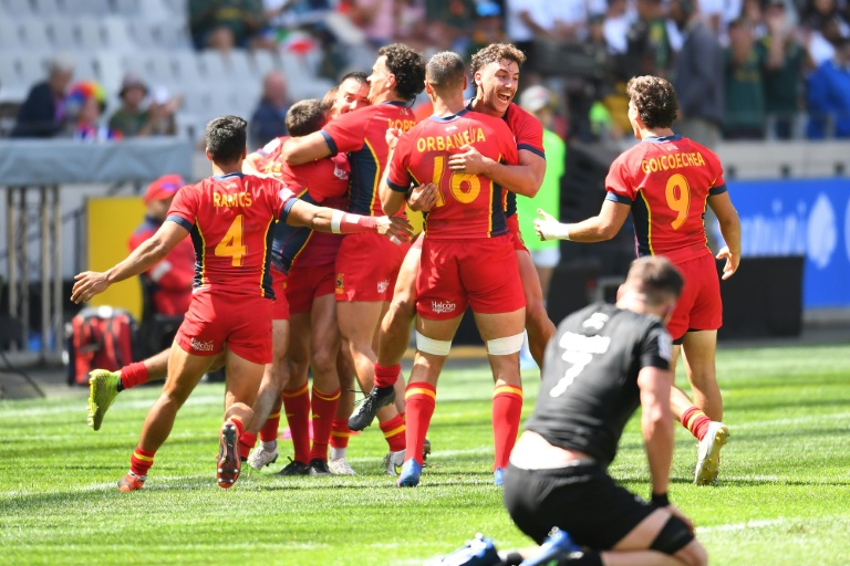 España sorprende a Nueva Zelanda en el World Rugby Sevens Championship