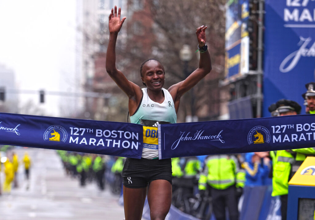 Obiri-Boston-win-1024x717 SportsChepkirui Back To Defend Title In A Tough Women’s New York Marathon August 19, 2025
