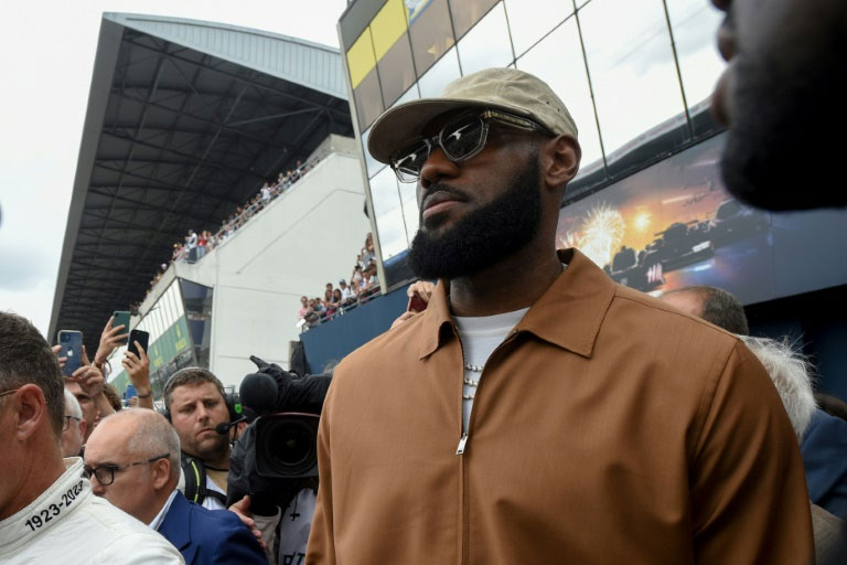 NBA legend LeBron James gets Le Mans underway