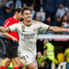 Brahim celebrates his goal for Real Madrid