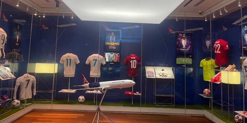 Türk Hava Yolları UEFA Şampiyonlar Ligi Final Galerisi, unutulmaz futbol anlarını ölümsüzleştirmek için özel olarak tasarlandı