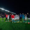 Girona FC players celebrate at Camp Nou after stunning Barcelona. PHOTO/Girona/Twitter