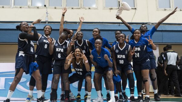 KPA celebrate their victory over Nigeria's Customs. PHOTO/FIBA