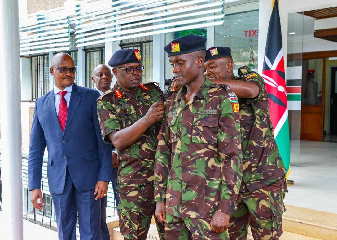 Big birthday present for Muchiri as Harambee Stars forward earns military promotion