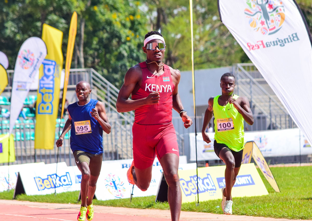 Olympian Wiseman Dominates100m as Chebet Wins Double at BingwaFest in Siaya