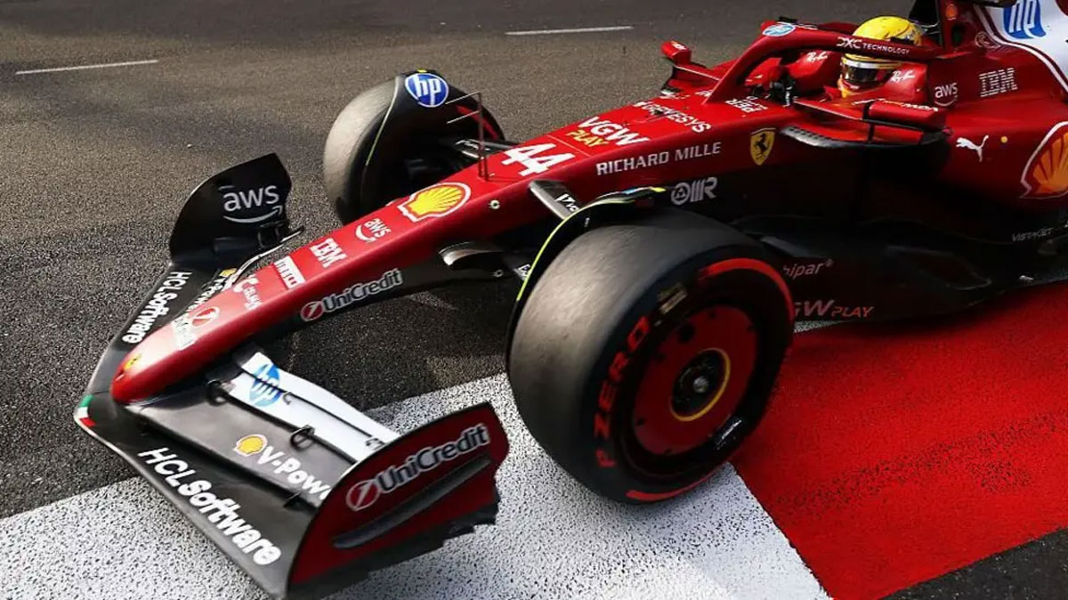 Azerbaijan GP: Norris crash &#8216;costly&#8217; as Hamilton leads Ferrari 1-2