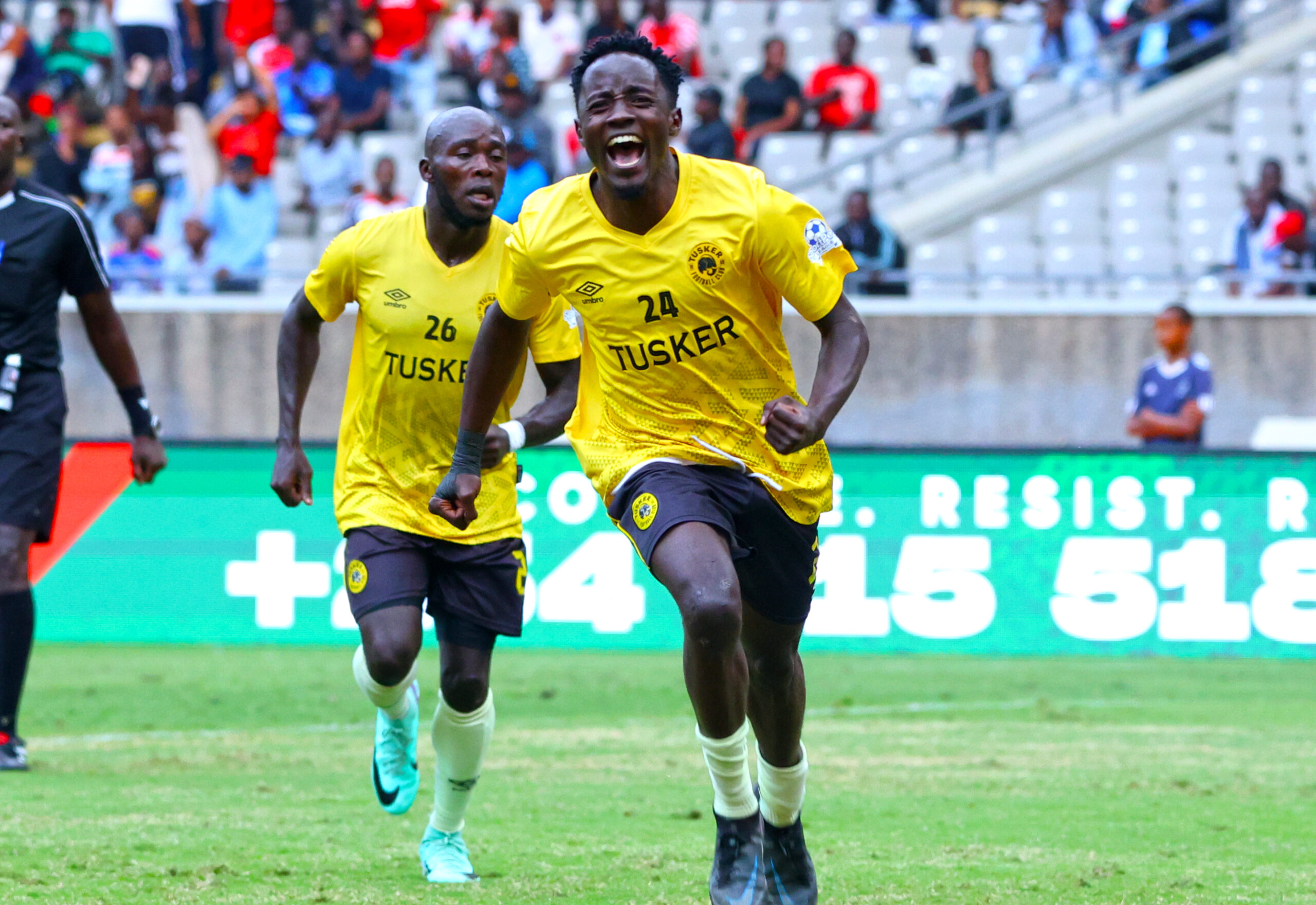 Simiyu delighted to finally net a goal in Tusker colors, hand relief to under pressure Okere
