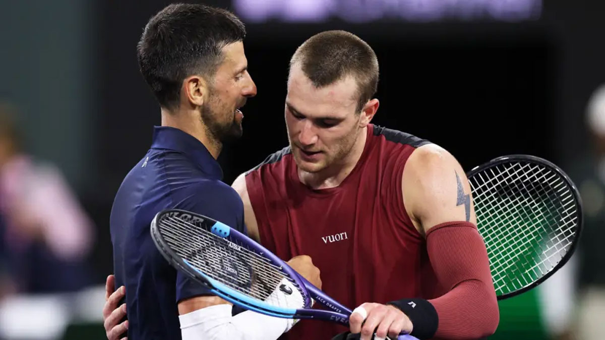 Briton Draper Fights To Upset  Djokovic To Say On Course For Indian Wells Title Defence