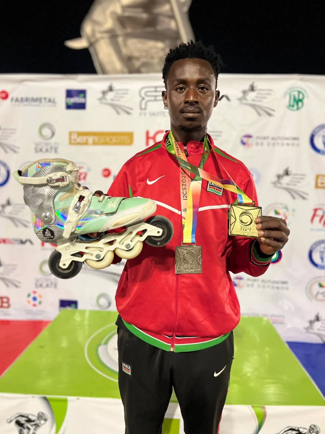 Teary Kenyan narrates tough journey to gold, silver at Skating Championships
