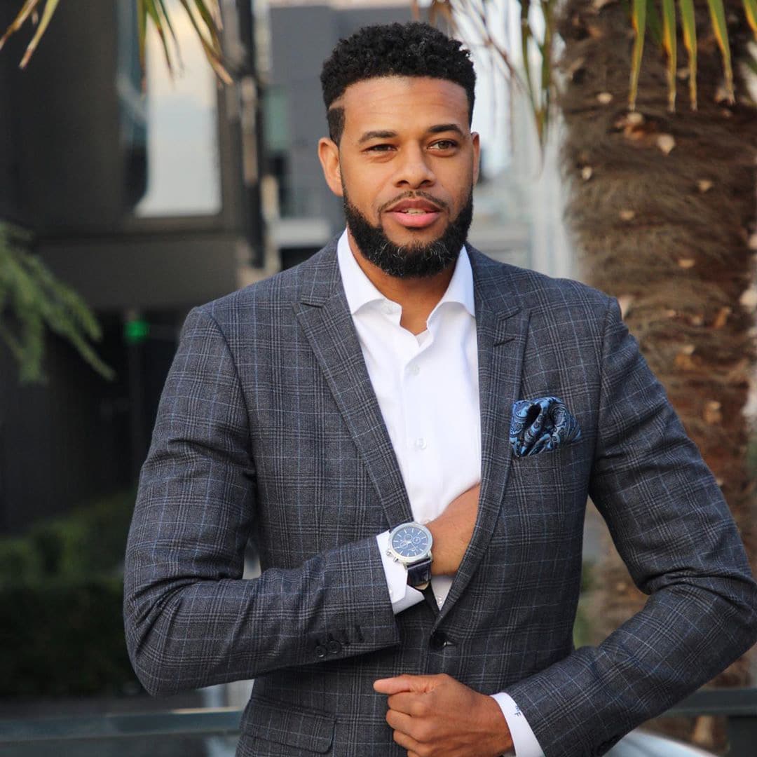 Black male business casual top